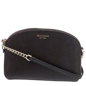 kate spade black saffiano leather dome crossbody bag purse like new no tags